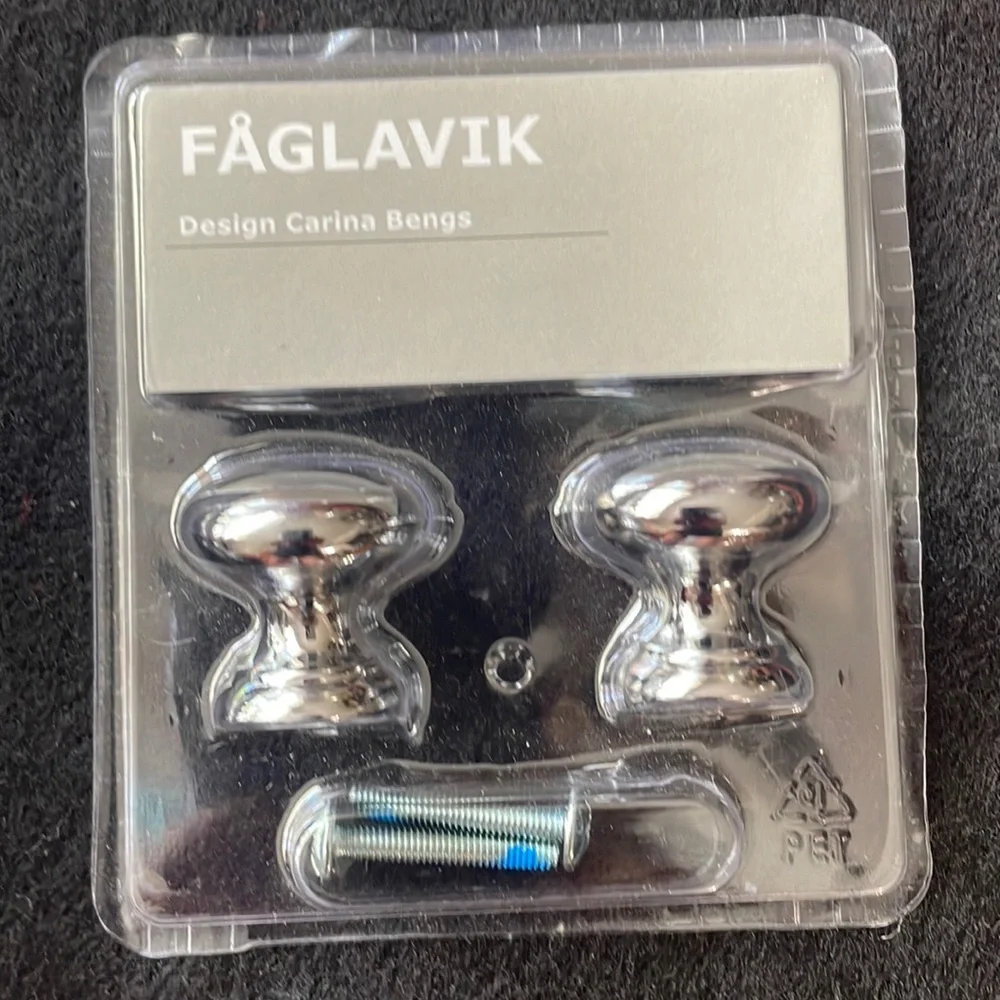 IKEA knobs. Never opened. 2 packs of 2. Faglavik